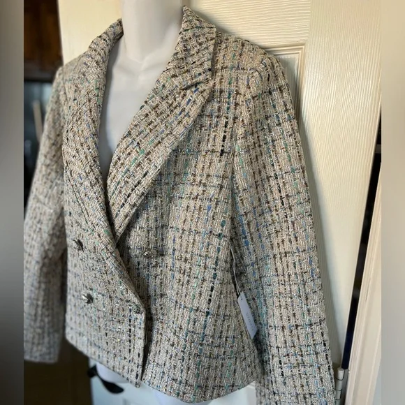 Women’s Six/Fifty - Katy Tweed Textured Blazer - Picture 3 of 15